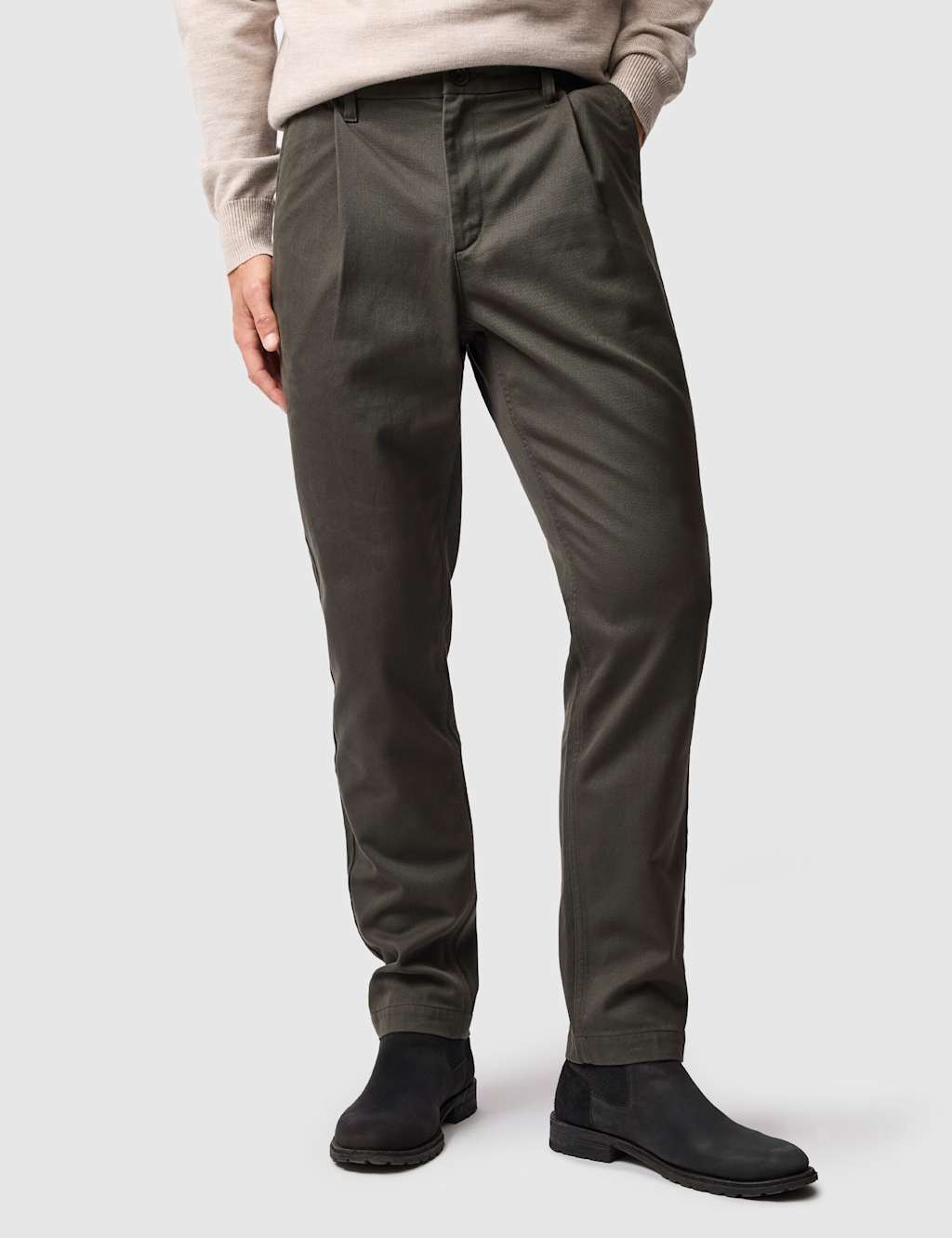 Rodd & Gunn Fielding Relaxed Tapered Fit Trousers Teal