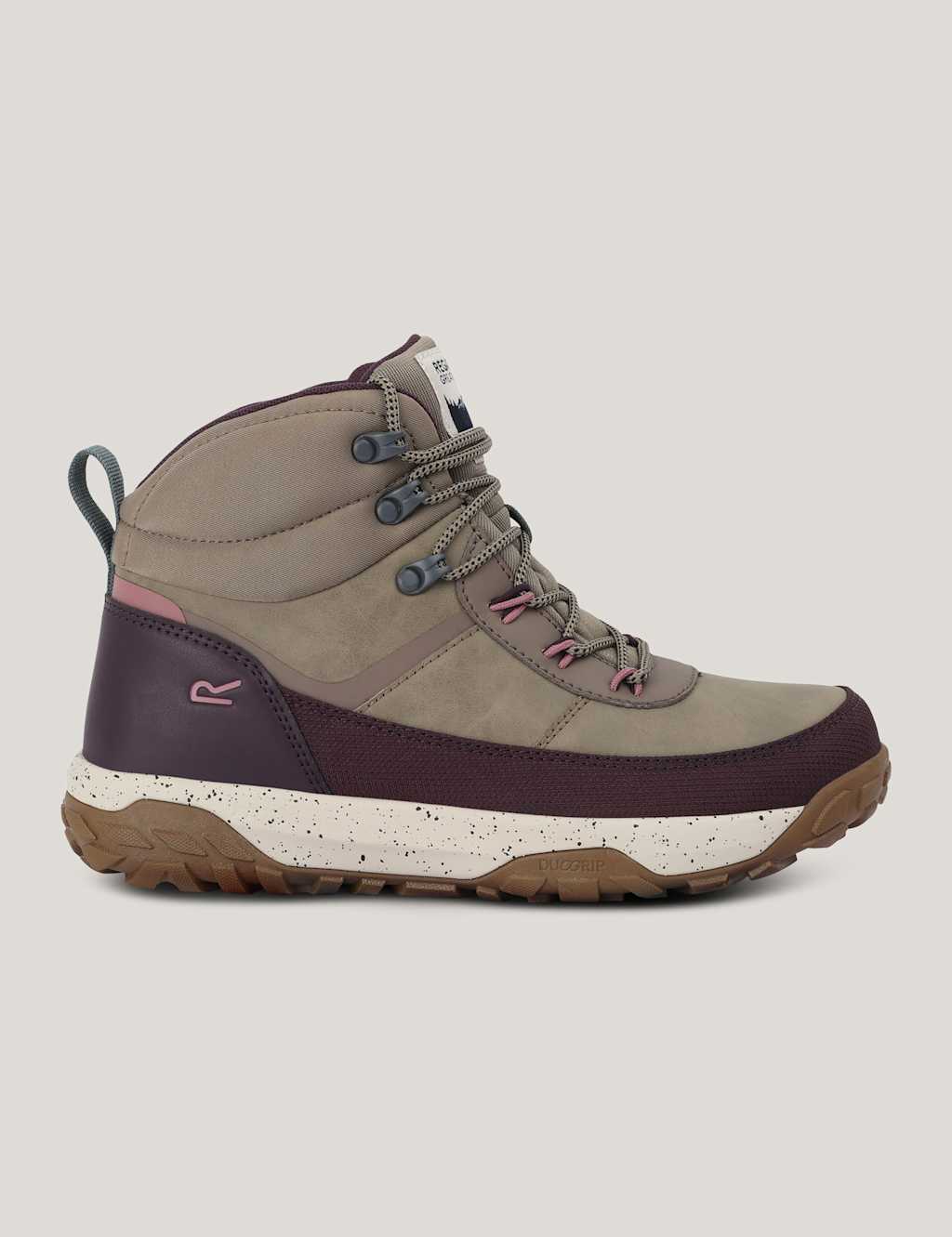 Regatta Shayford Waterproof Lace Up Walking Boots Purple Mix