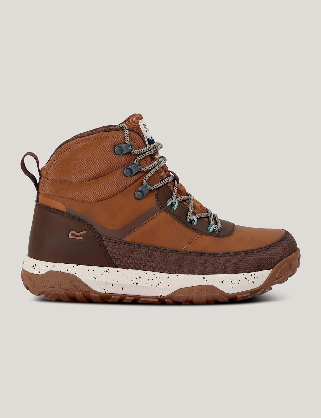 Regatta Shayford Waterproof Lace Up Walking Boots Brown Mix