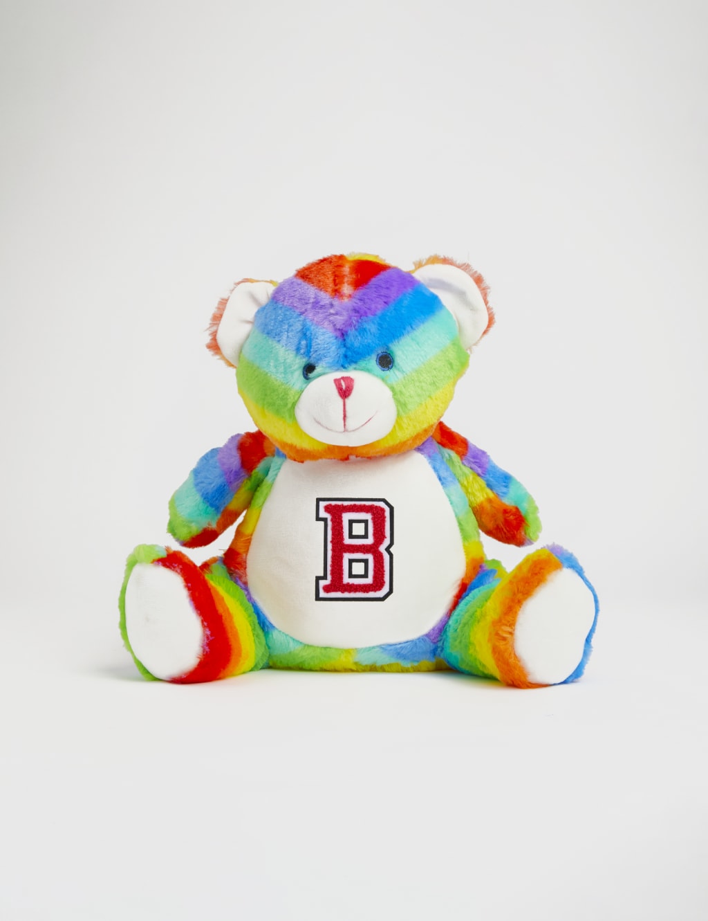 Personalised Soft Plush Rainbow Bear