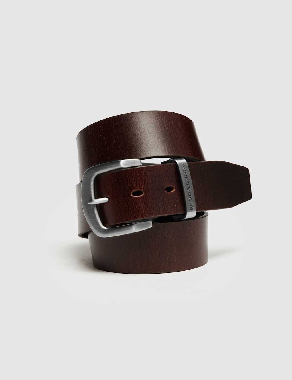 Rodd & Gunn Farmlands Leather Casual Belt Brown