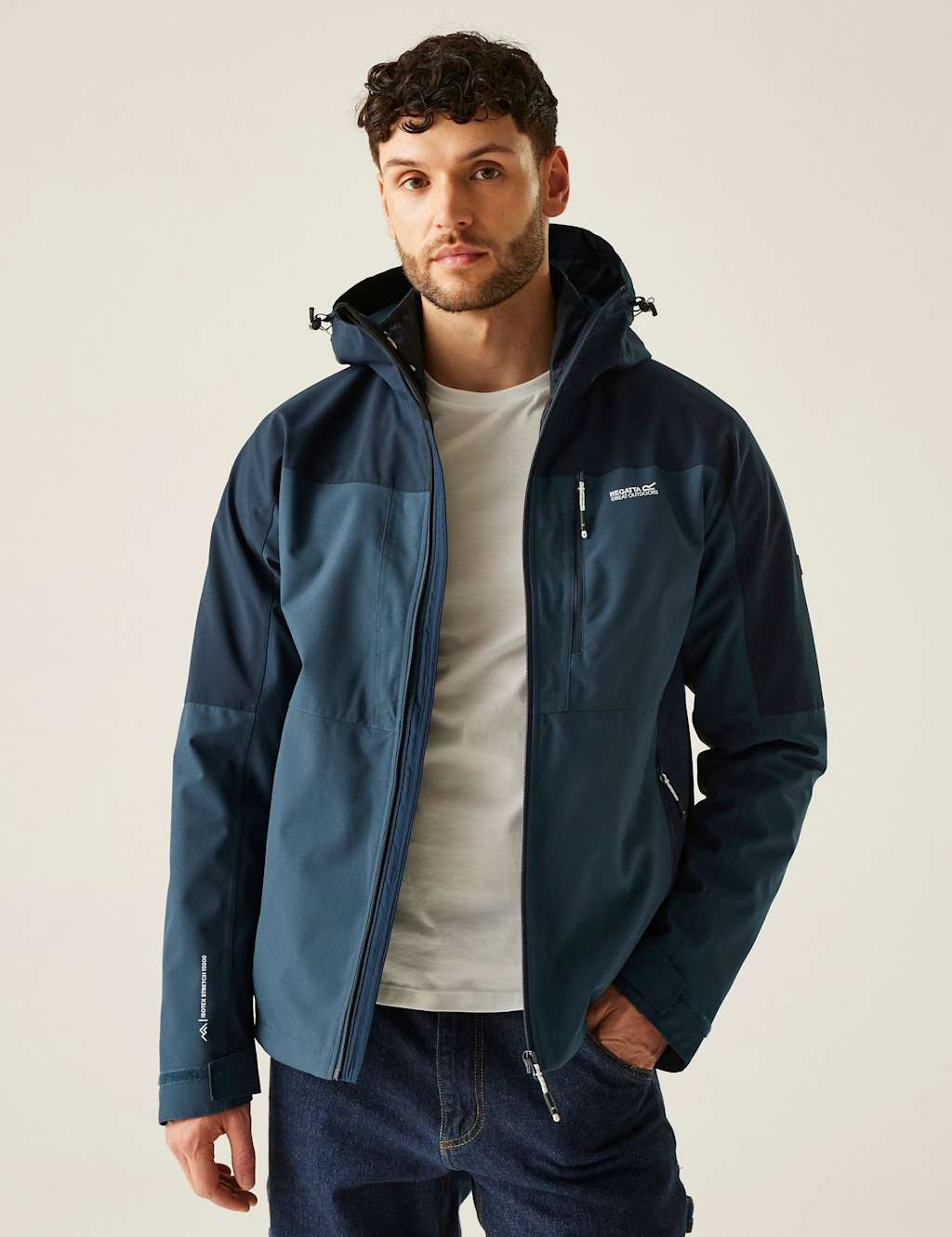 Regatta Wentwood 3-in-1 Hooded Waterproof Jacket Navy Mix