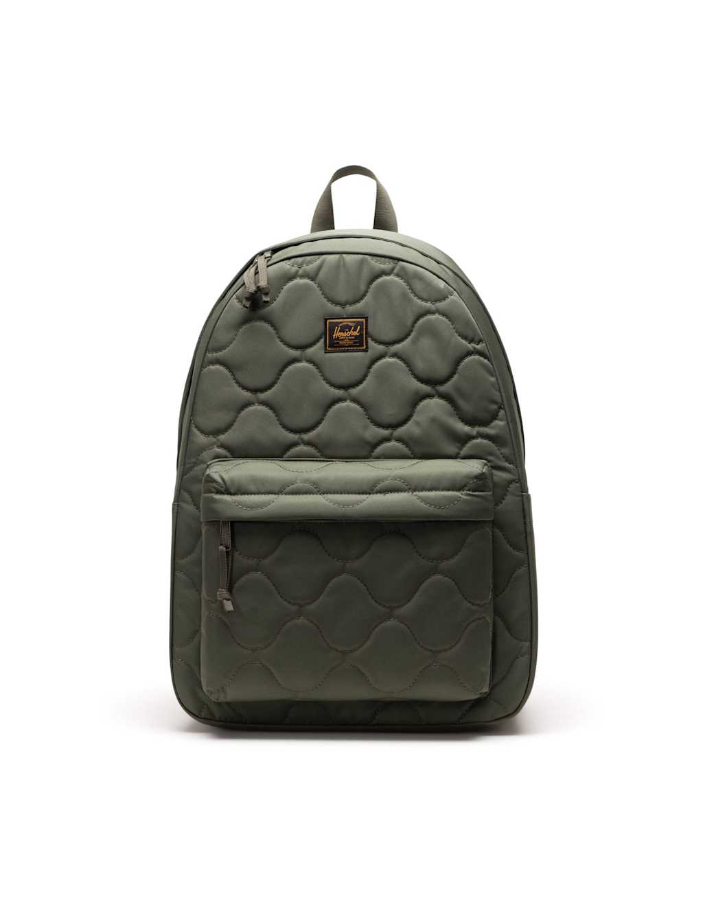 Herschel Quilted Double Zip Backpack Green