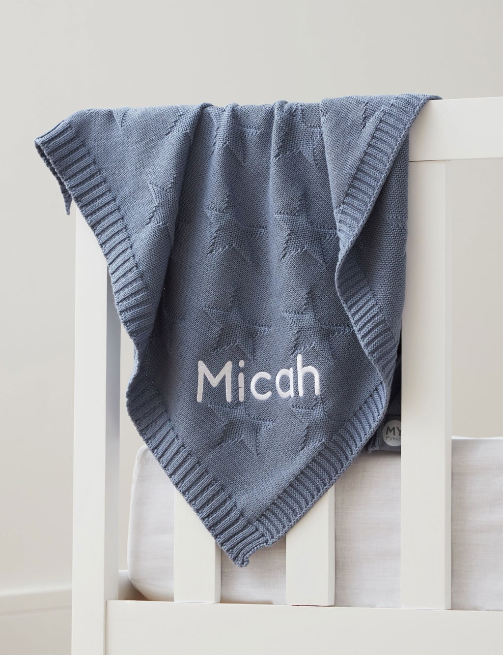 Personalised Star Jaquard Blanket