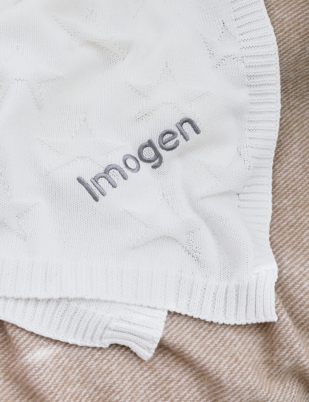 Personalised Star Jaquard Blanket