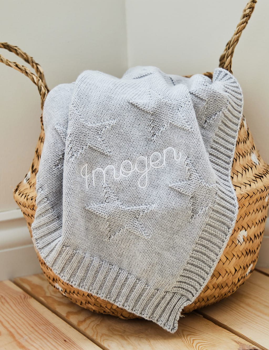 Personalised Star Jaquard Blanket