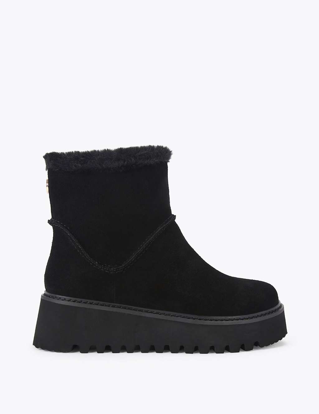 Carvela Cosy Suede Ankle Boots Black