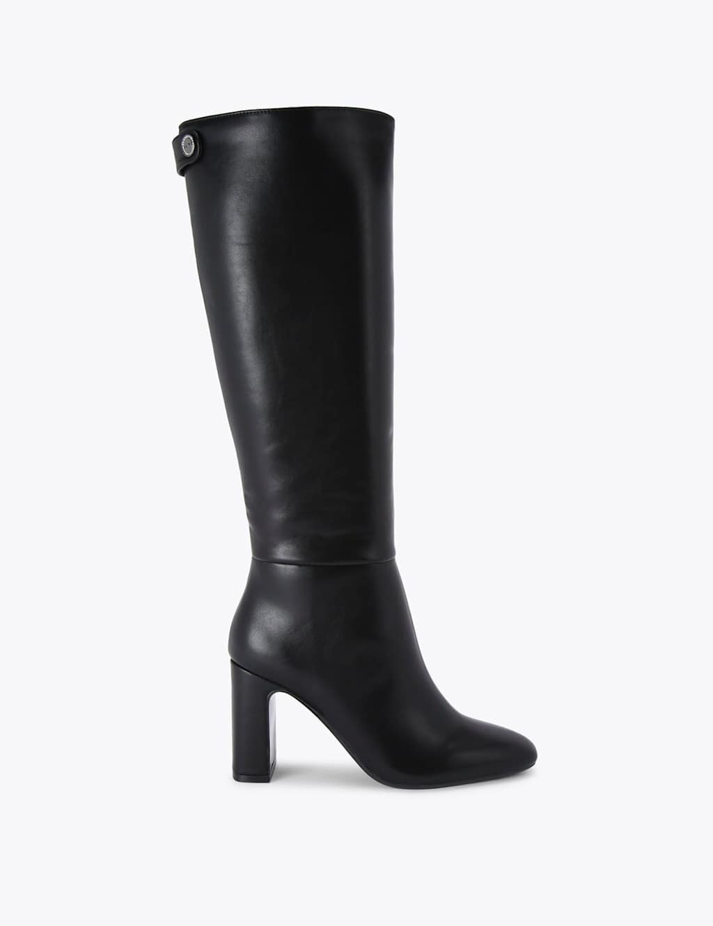 Carvela Women's Block Heel Square Toe Knee High Boots - 3 - Black - Available at M&S