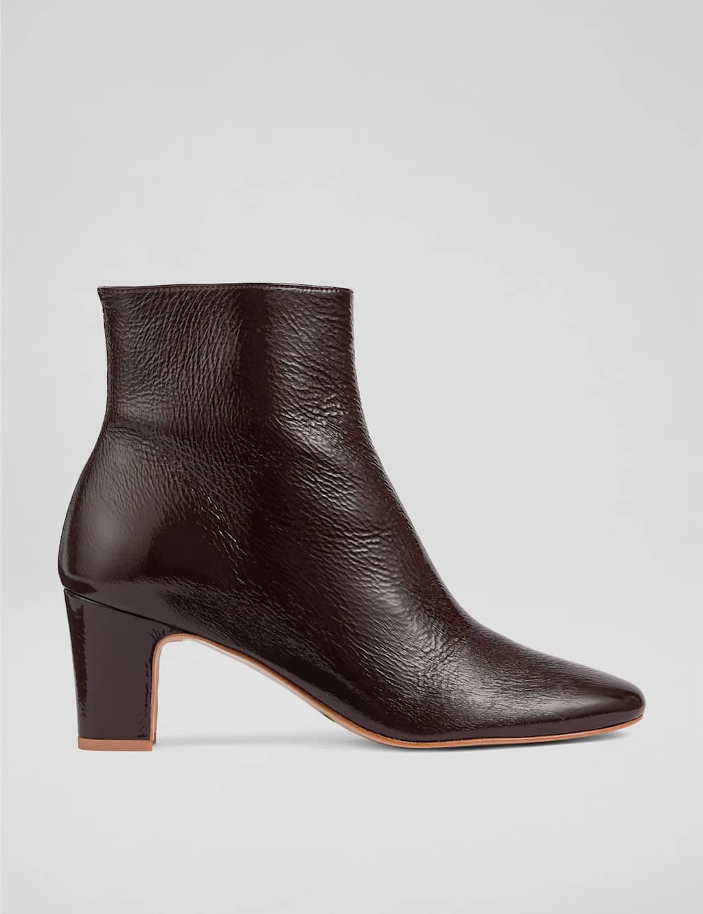 LK BENNETT Suede Ankle Boots Burgundy