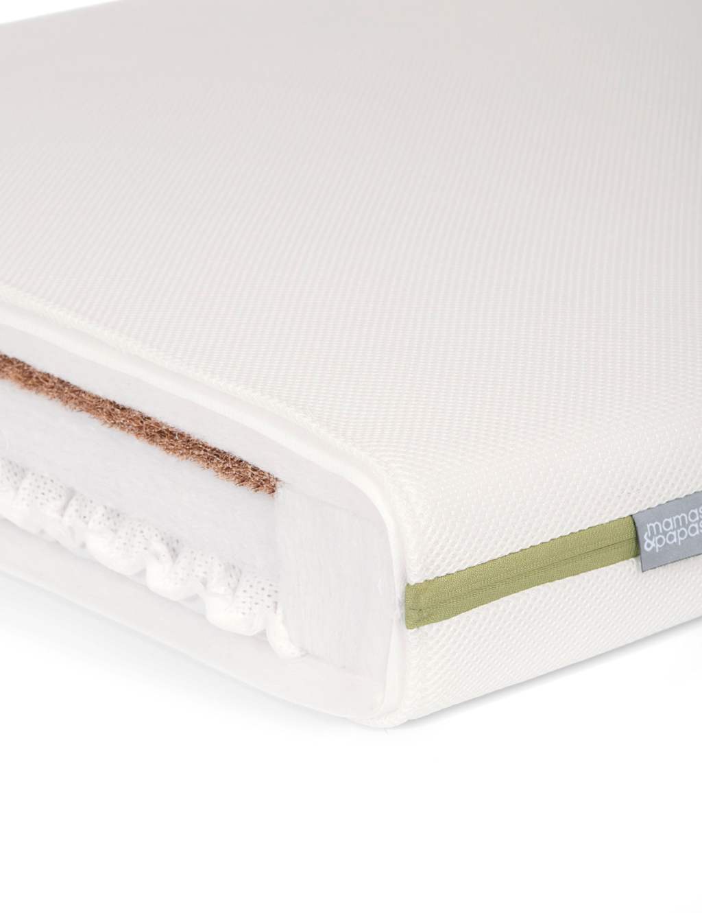Mamas & Papas Premium Dual Core+ Cotbed Mattress White