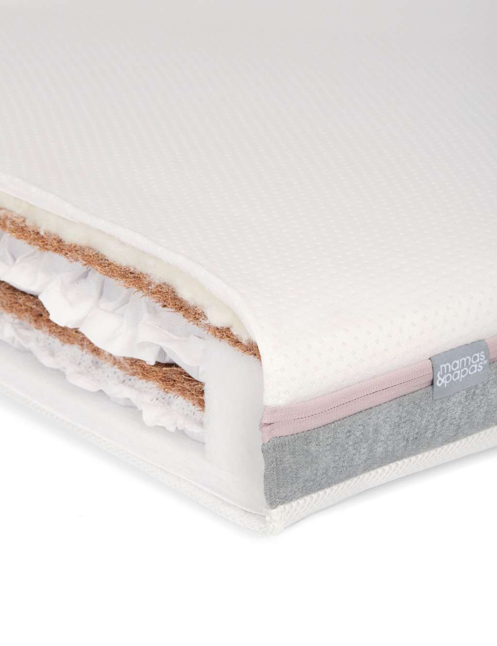 Mamas & Papas Luxury Hybrid Twin Cotbed Mattress White