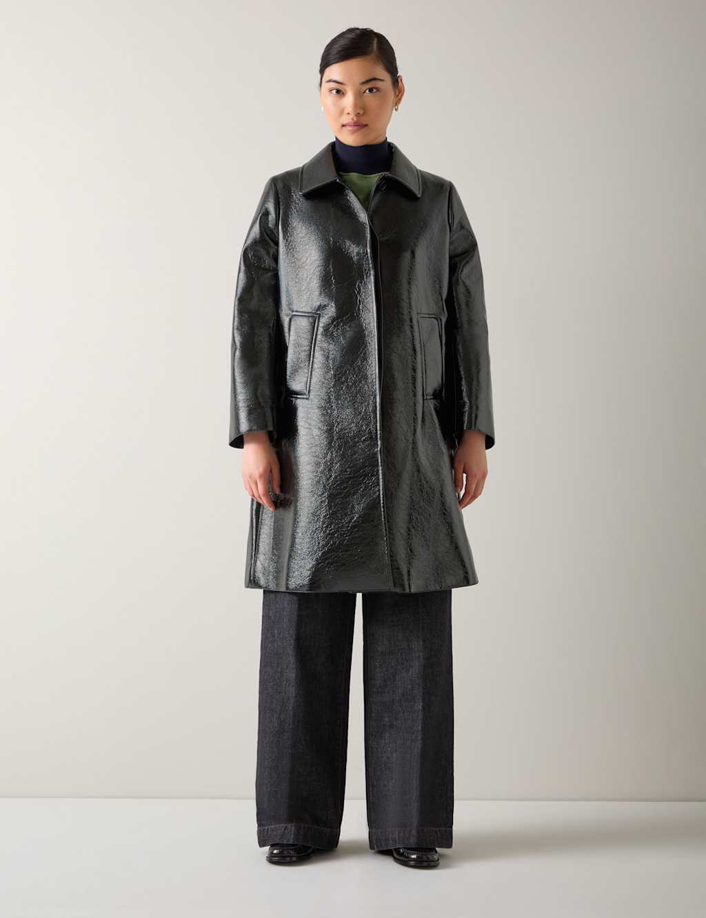 LK BENNETT Buckle Detail Jacket Black