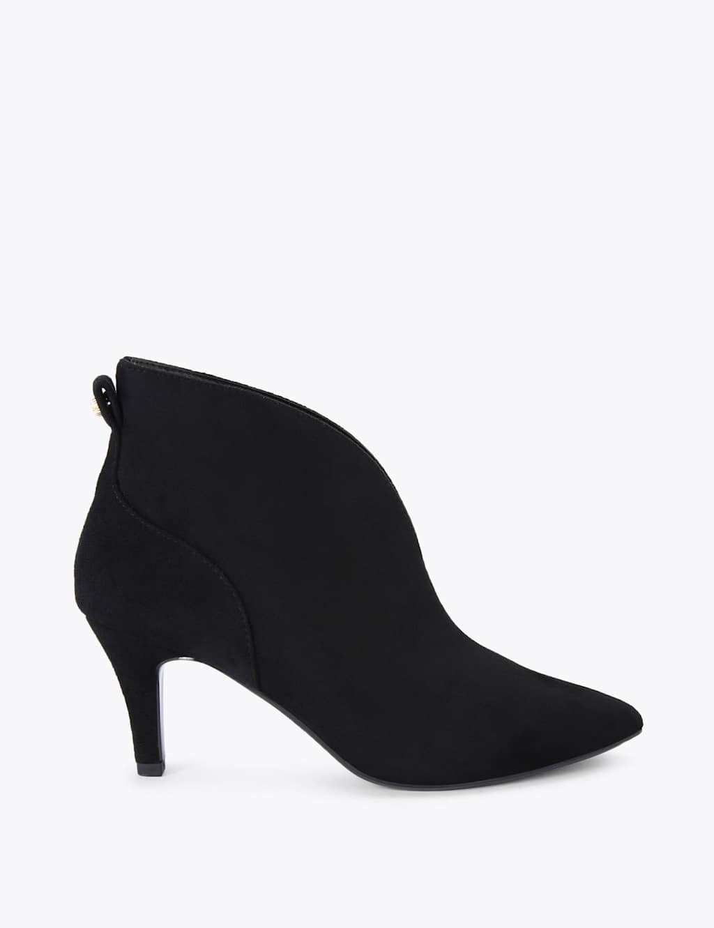 Carvela Wide Fit Suede Stiletto Heel Shoe Boots Black