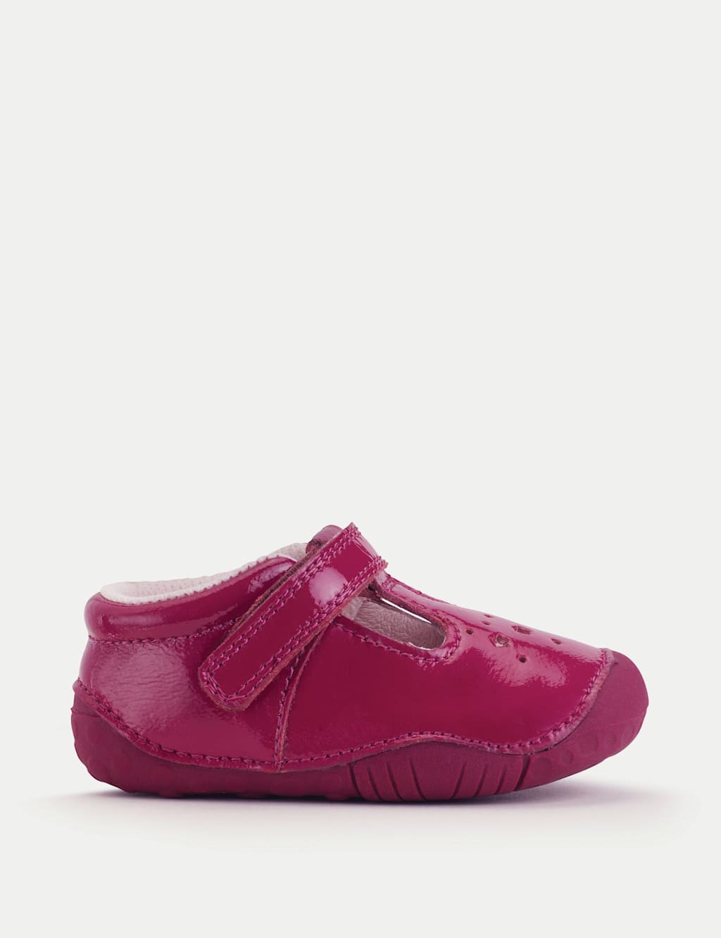 Start-Rite Kids' Patent Leather Pram Shoes (3-5 Small) Cherry Red