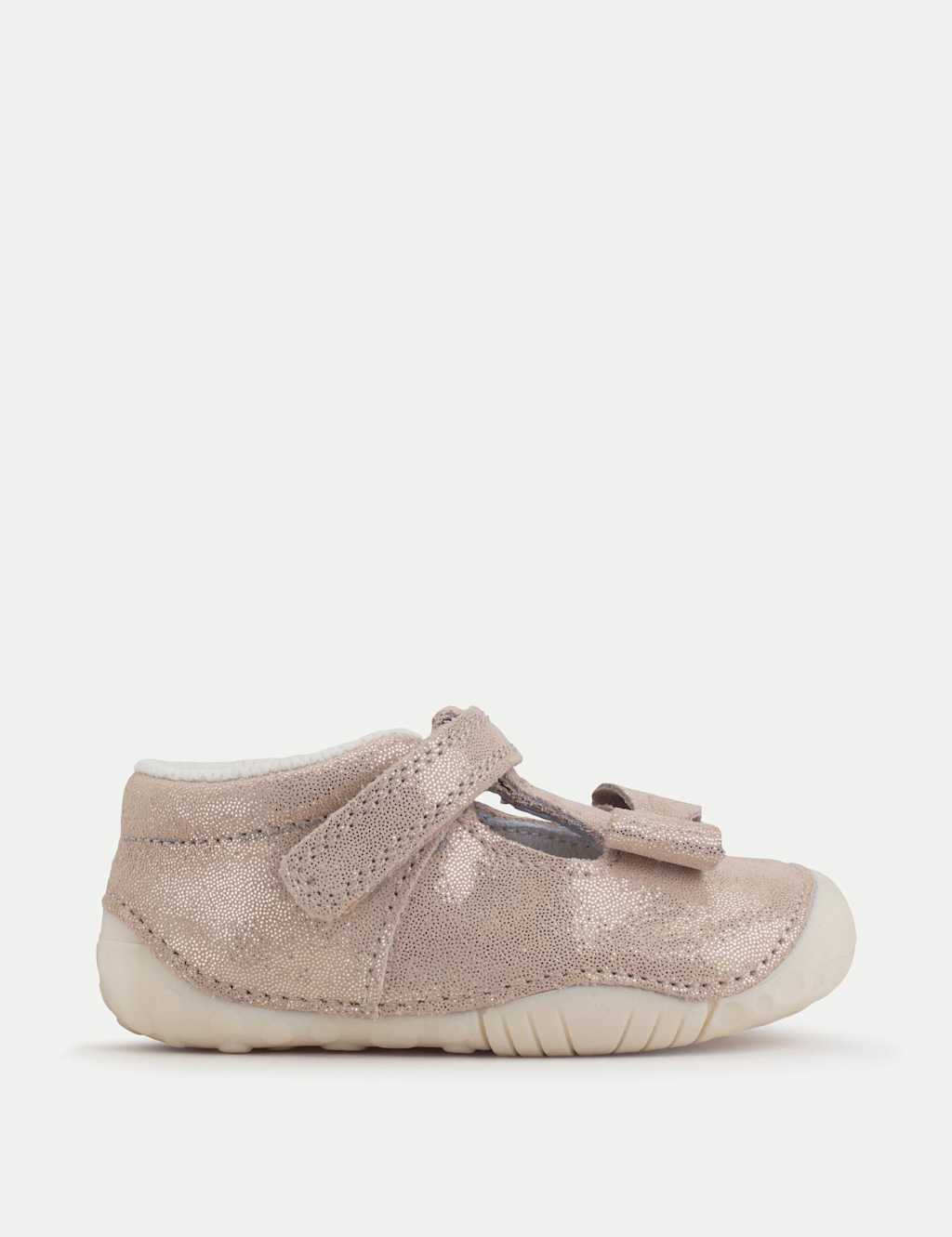 Start-Rite Kids' Leather Glitter Trainers (2 Small - 5 Small) Gold
