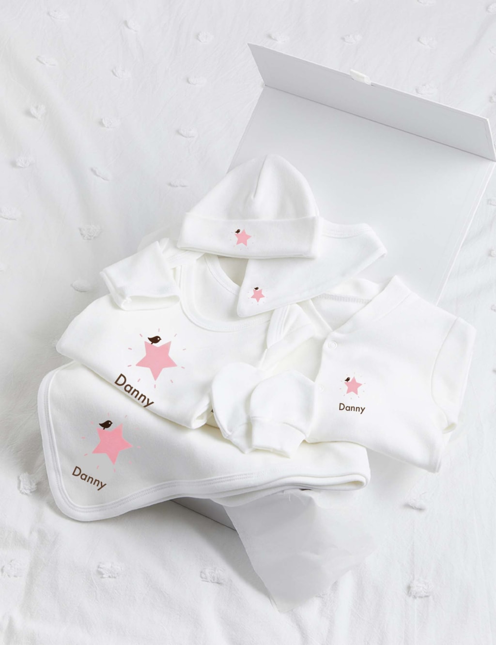 Personalised Pink Star Ultimate Collection Set (0-1 Yrs)