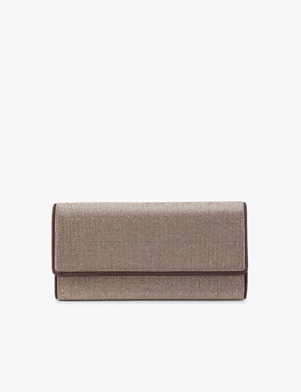 Carvela Embellished Clutch Bag Brown