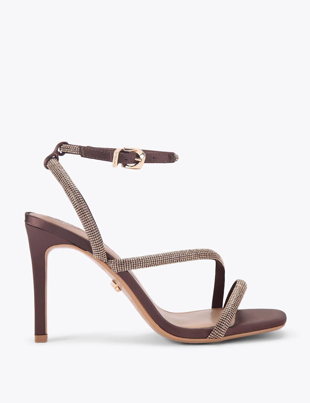 Carvela Embellished Stiletto Heel Sandals Brown