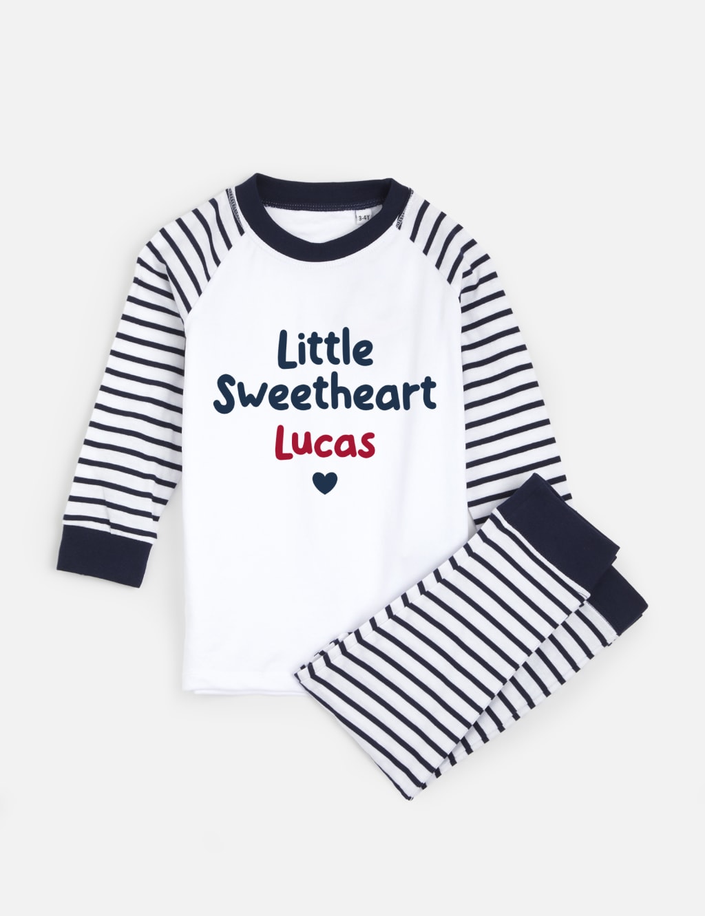 Personalised Sweetheart Pyjamas (0-4 Yrs)