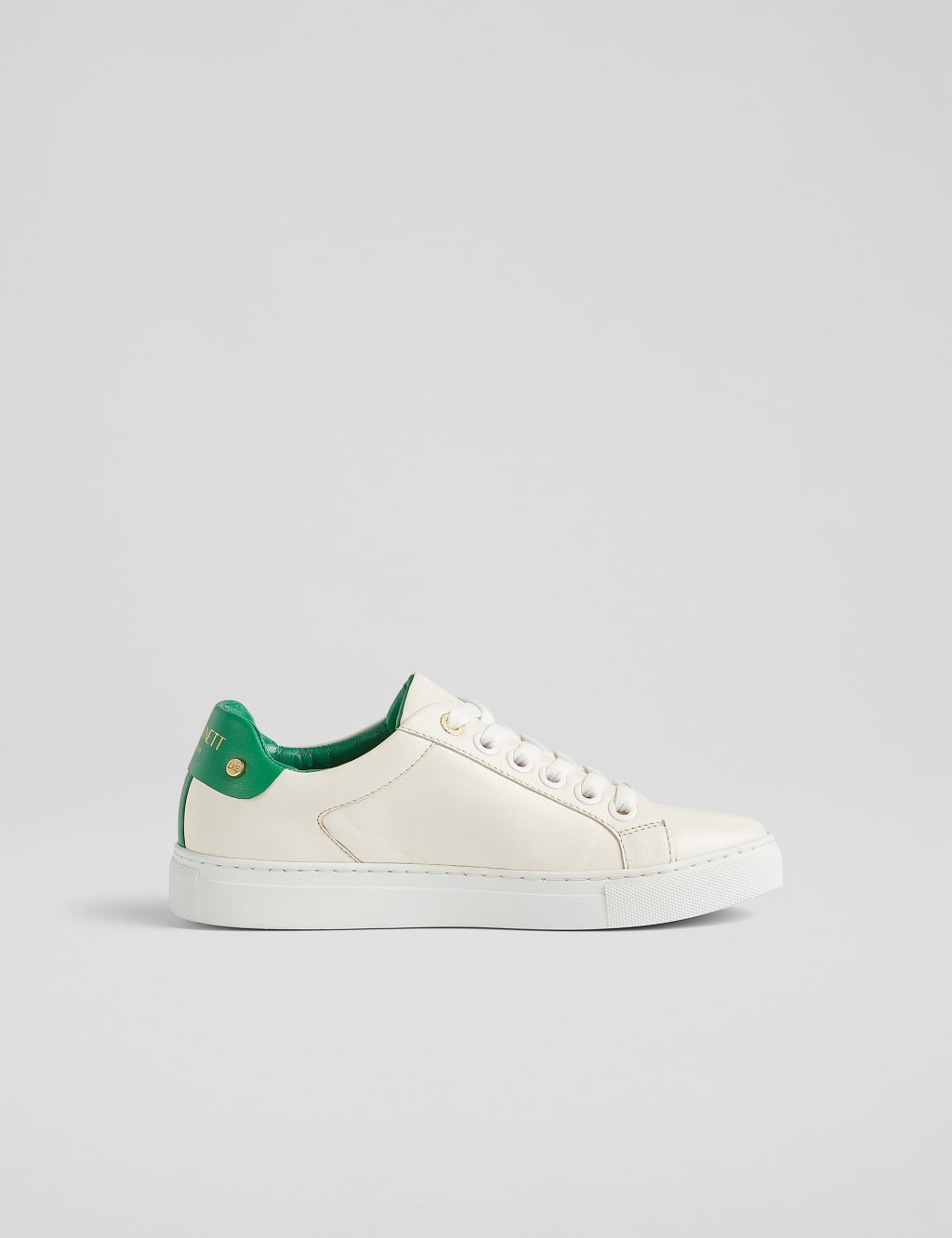 Leather Lace Up Trainers
