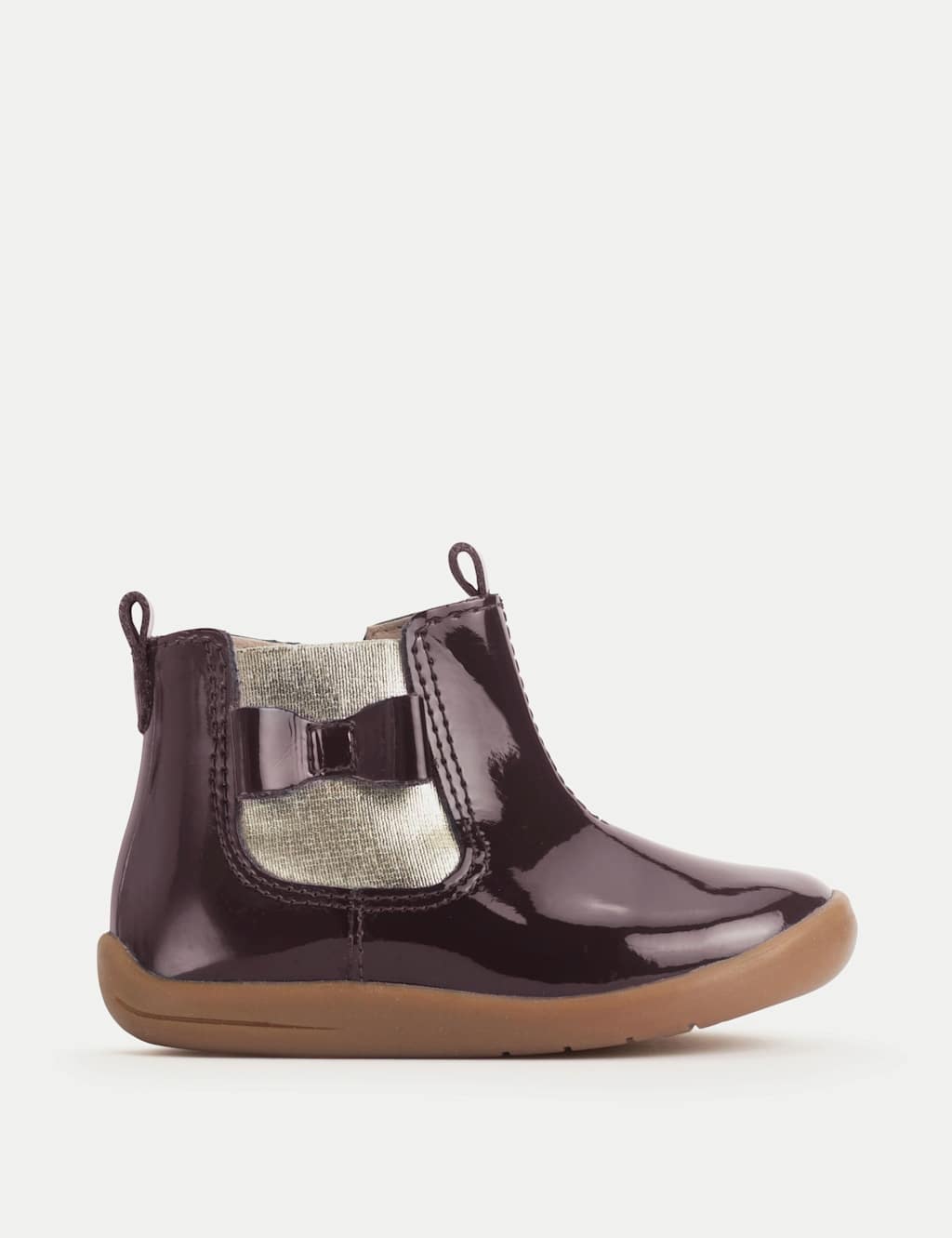 Start-Rite Kids' Leather Bow Detail Boots (4 Small - 8 Small) Burgundy Mix