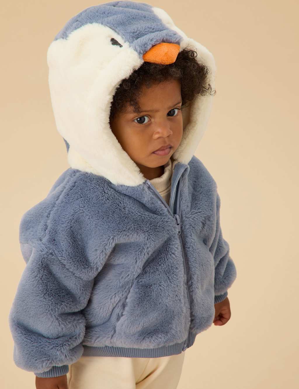 MORI Hooded Jacket (0-4 Yrs) Blue