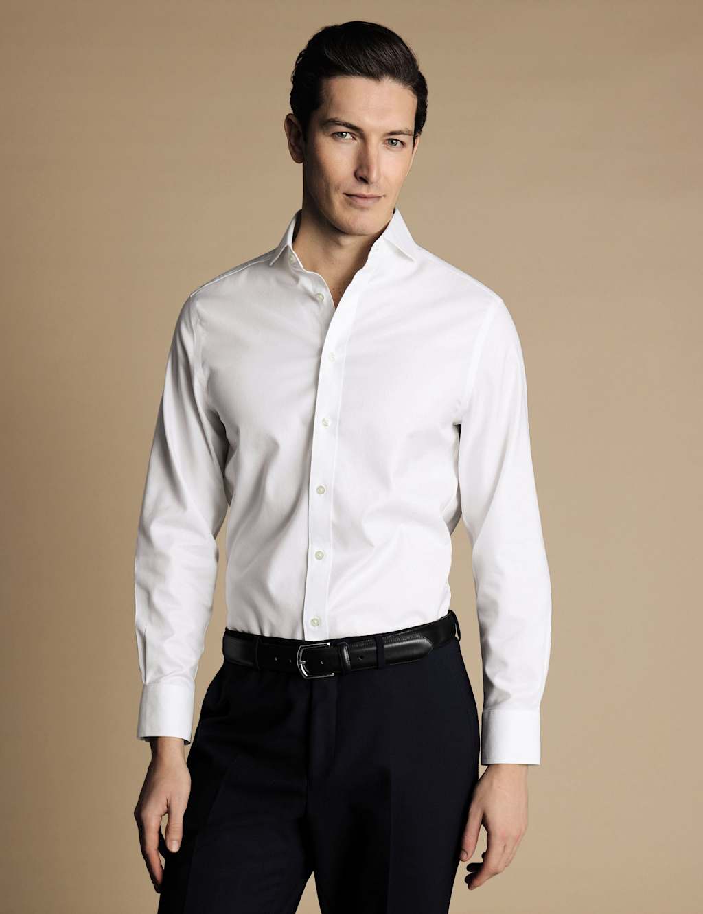 Charles Tyrwhitt Slim Fit Non Iron Pure Cotton Shirt White