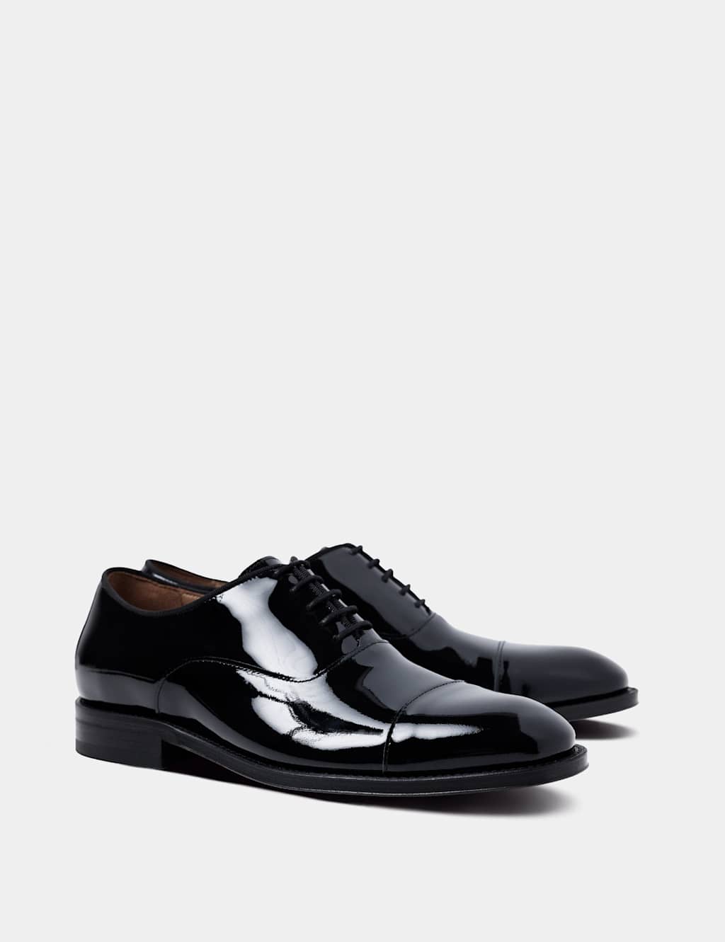Hawes & Curtis Leather Oxford Shoes Black