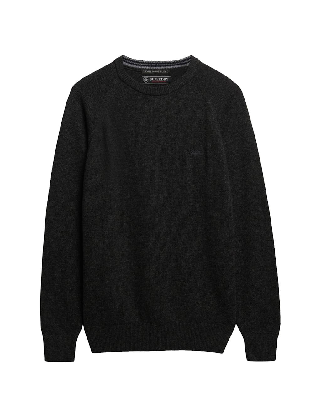 Superdry & Co Wool Blend Crew Neck Jumper Dark Grey