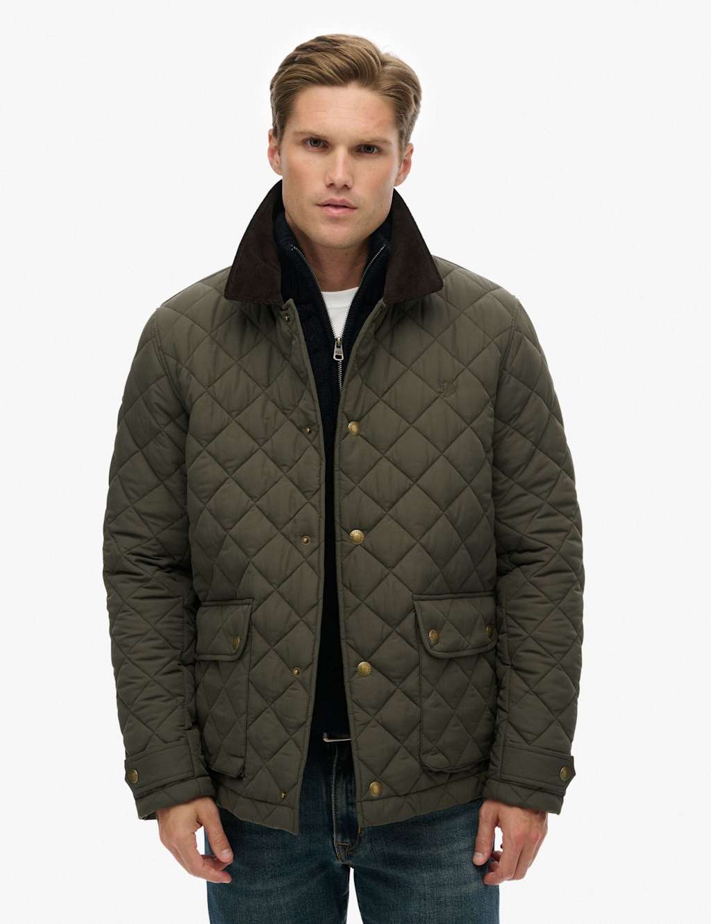 Superdry & Co Quilted Padded Jacket Khaki