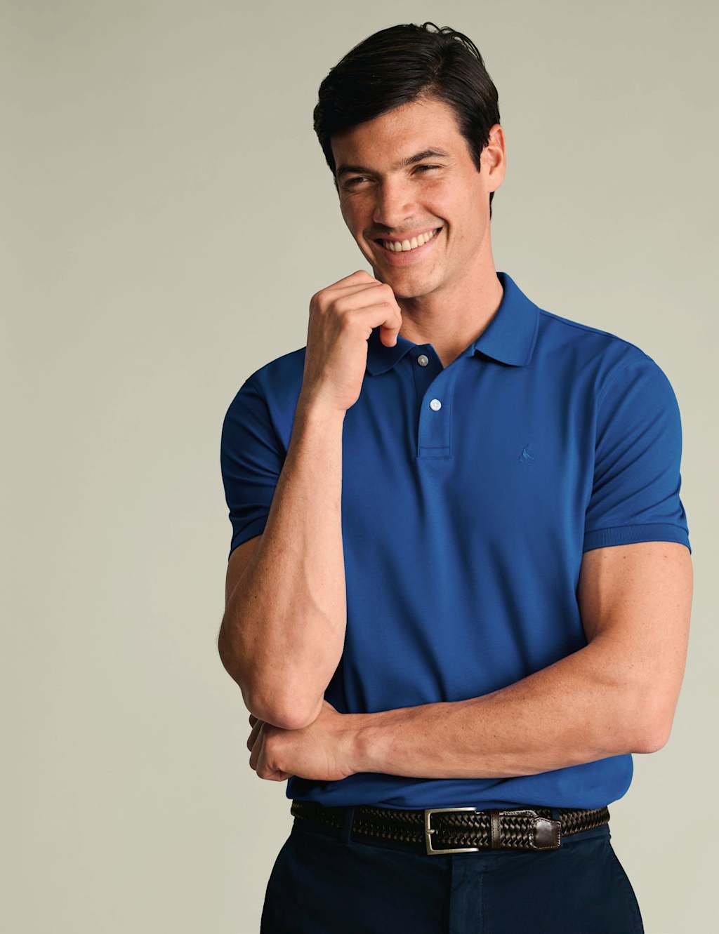 Charles Tyrwhitt Men's Cotton Rich Pique Polo Shirt - M - Cobalt - Available at M&S