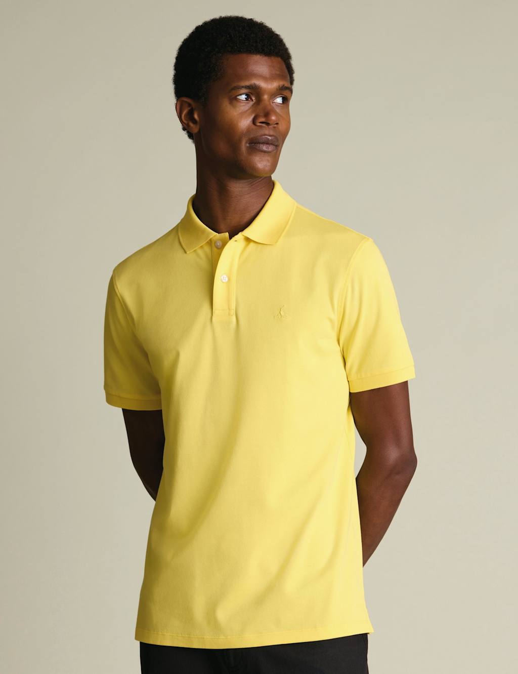 Charles Tyrwhitt Men's Cotton Rich Pique Polo Shirt - 2XL - Lemon - Available at M&S