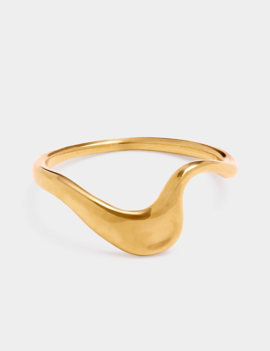Katie Loxton Women's Gold Plated Wave Waterproof Ring - Small - Available at M&S