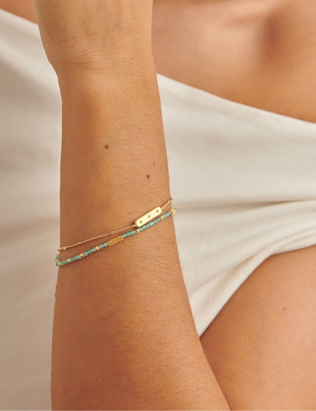 Katie Loxton Women's August Waterproof Birthstone Bracelet - Gold - Available at M&S