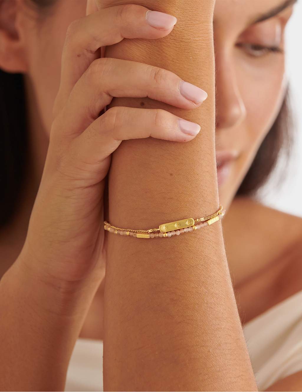 Katie Loxton Women's July Waterproof Birthstone Bracelet - Gold - Available at M&S
