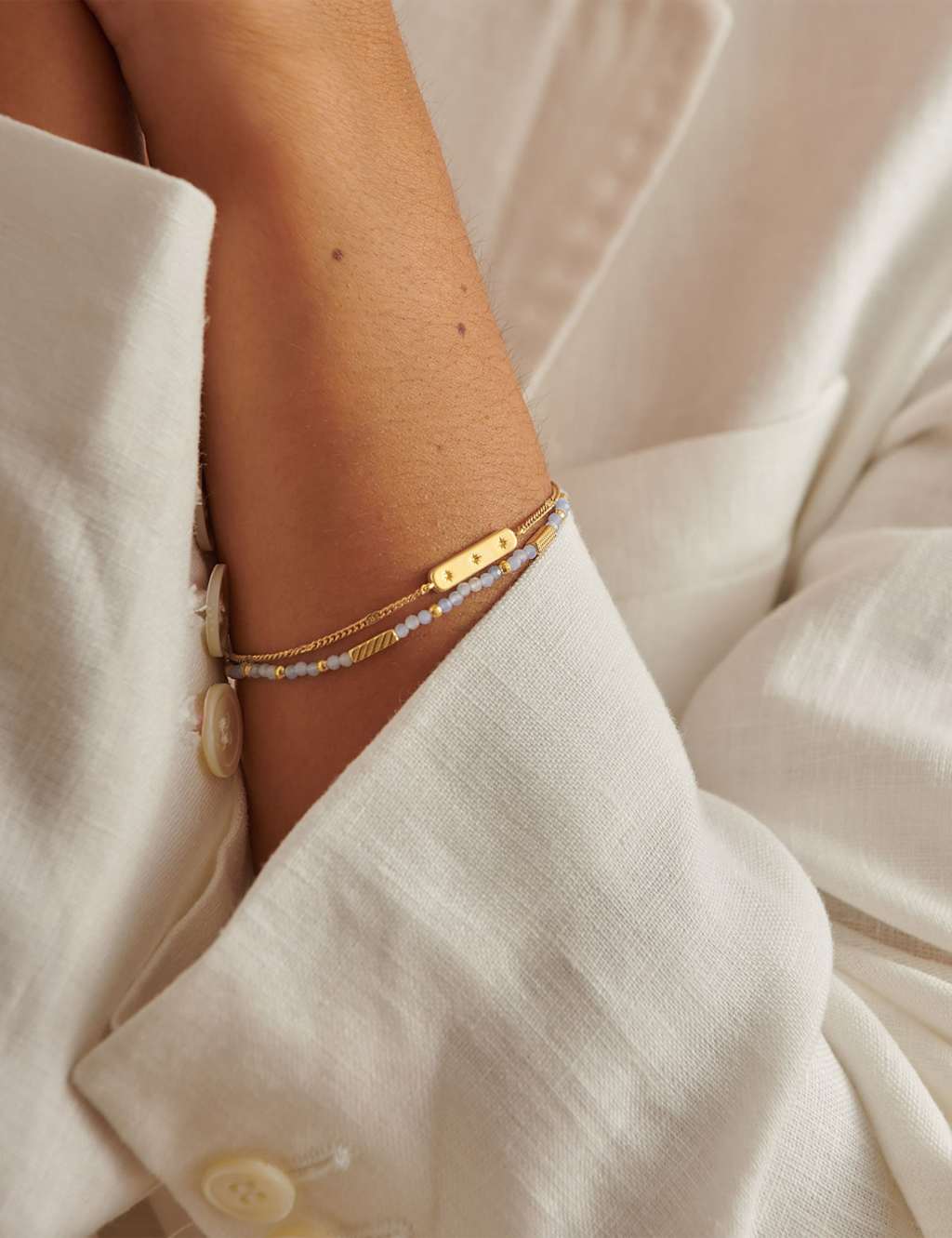 Katie Loxton Women's March Waterproof Birthstone Bracelet - Gold - Available at M&S