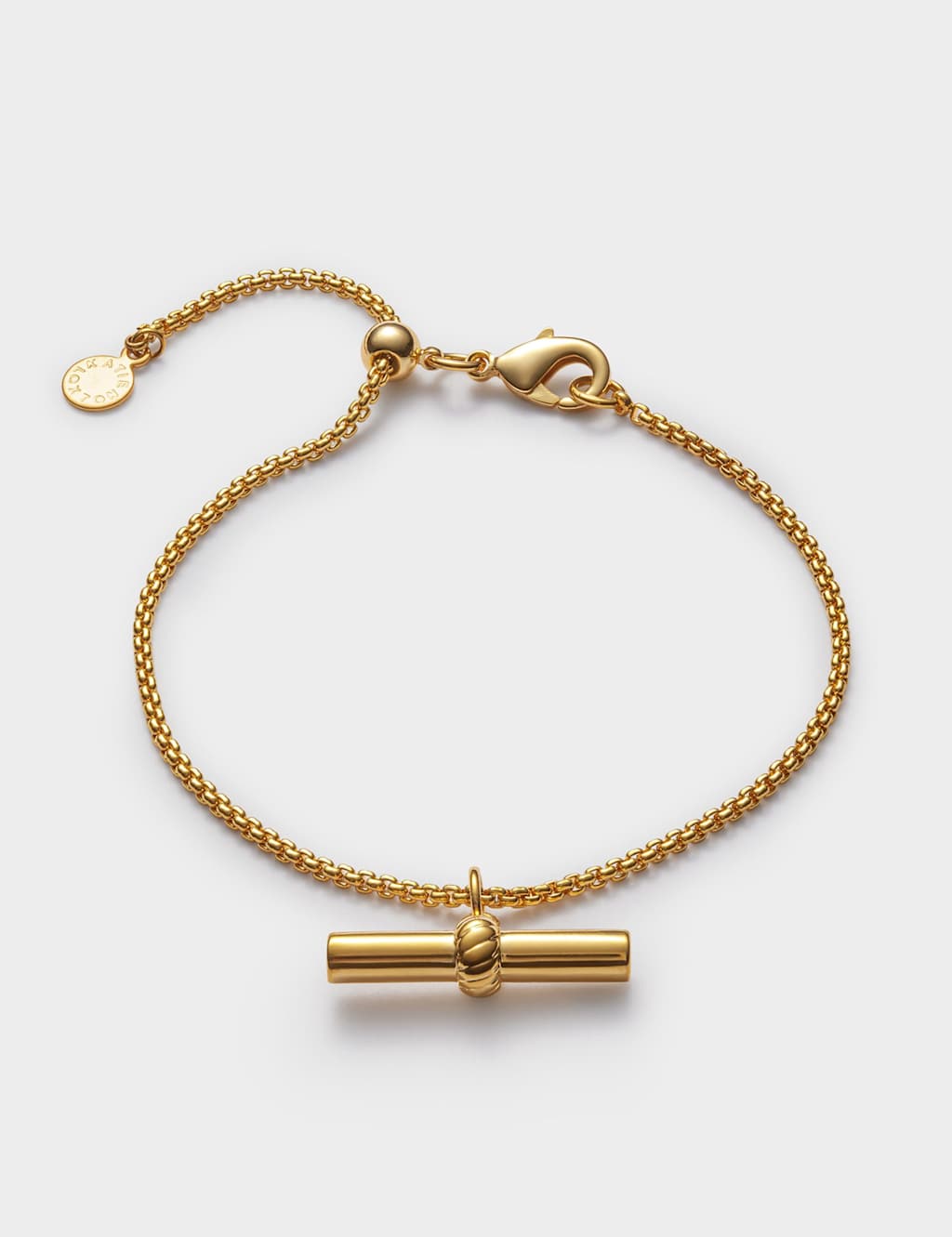 Katie Loxton Women's Gold Plated T-Bar Bracelet - Available at M&S