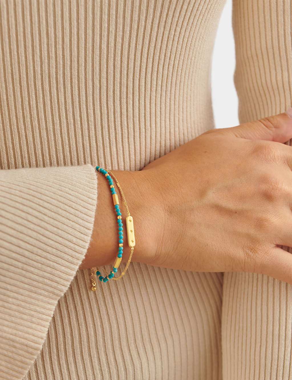 Katie Loxton Women's December Waterproof Birthstone Bracelet - Gold - Available at M&S