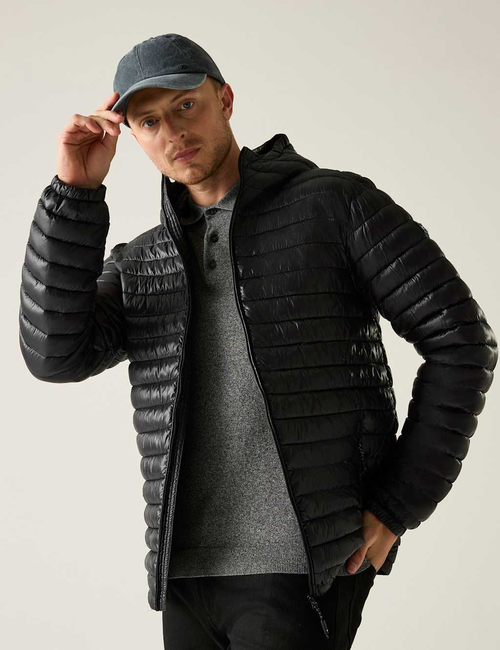 Regatta Men's Hurden Lightweight Puffer Jacket - 2XL - Black - Available at M&S