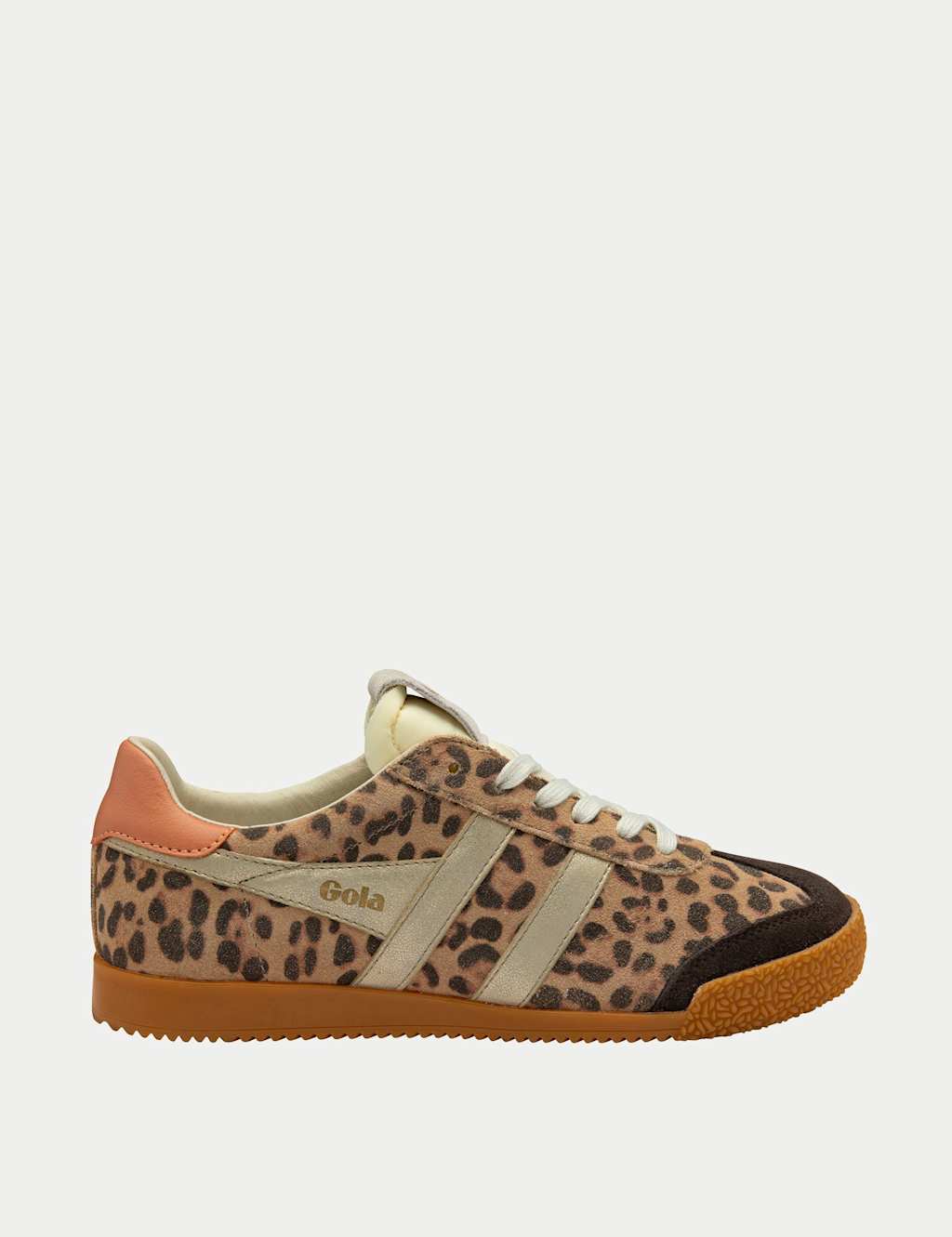 Gola Women's Elan Safari Leather Trainers - 6 - Gold Mix - Available at M&S