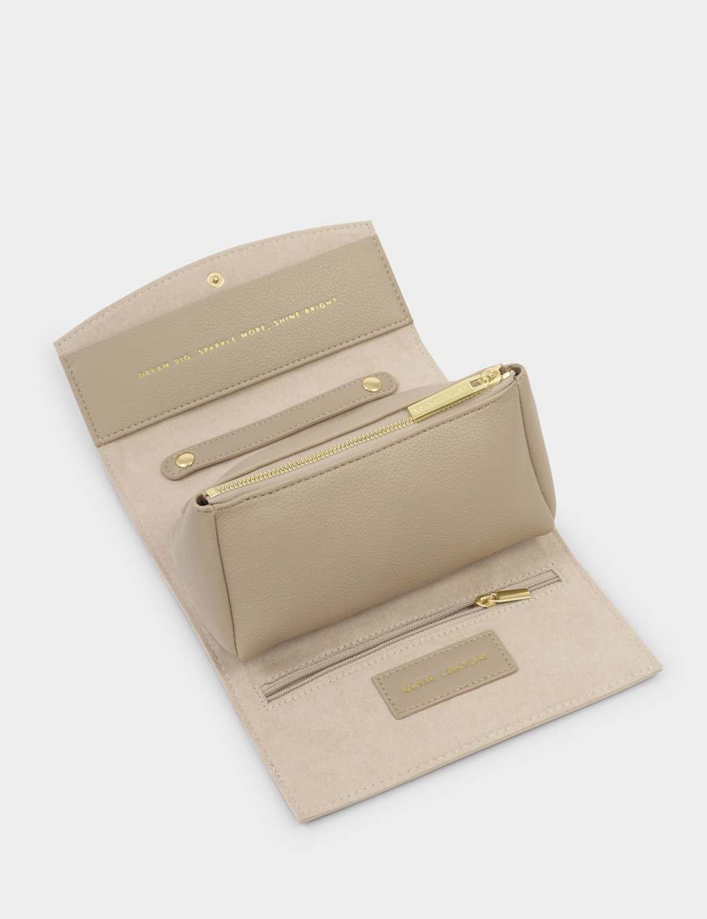 Katie Loxton Personalised Travel Jewellery Organiser Taupe