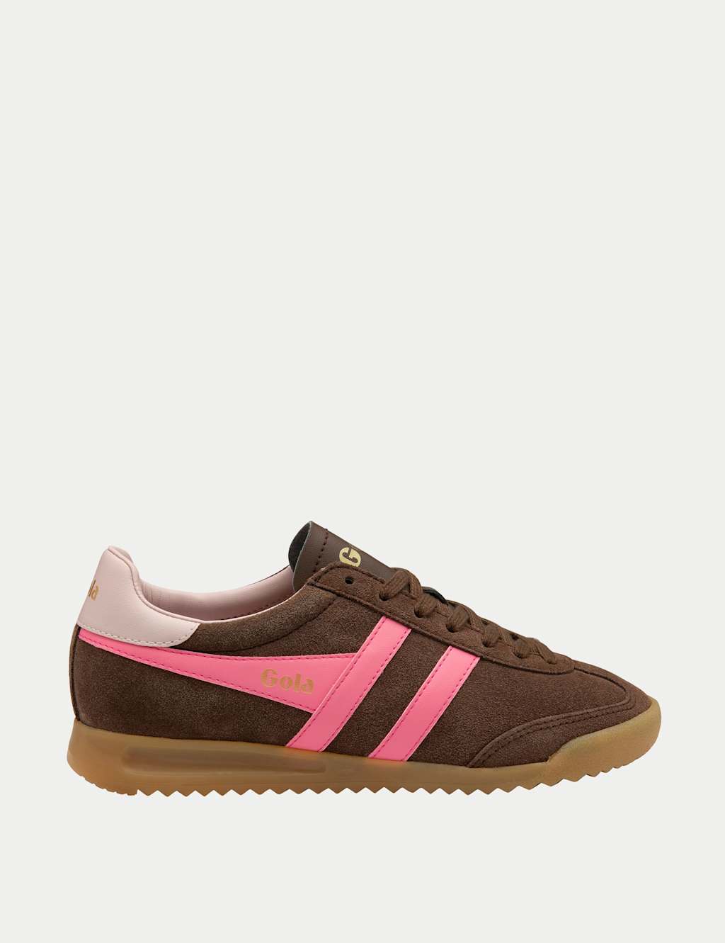 Gola Women's Torpedo Suede Colour Block Trainers - 3 - Brown Mix - Available at M&S