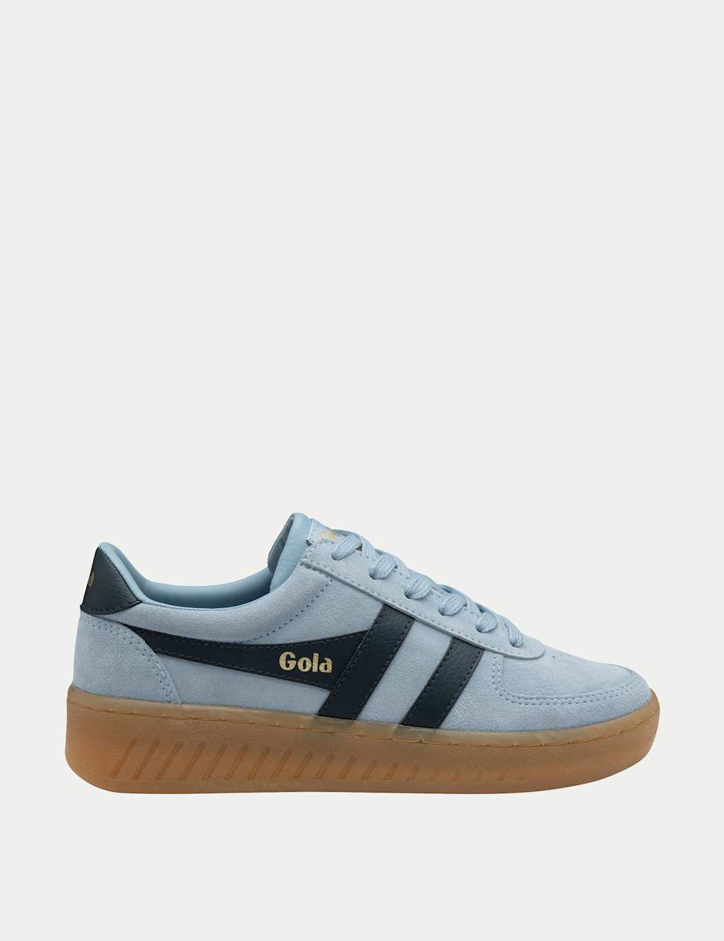 Gola Women's Grandslam Suede Trainers - 4 - Blue Mix - Available at M&S