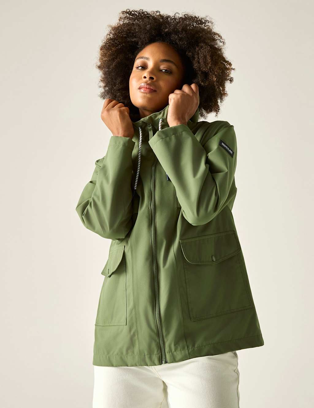 Regatta Women's Orlea Oversized Hooded Rain Jacket - 12 - Green - Available at M&S