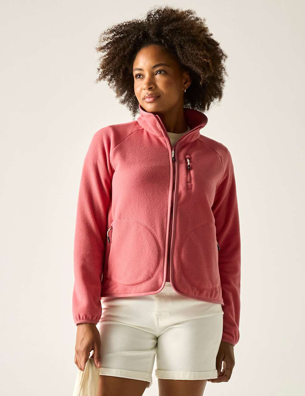 Regatta Women's Frankie Funnel Neck Fleece Jacket - 10 - Pink - Available at M&S