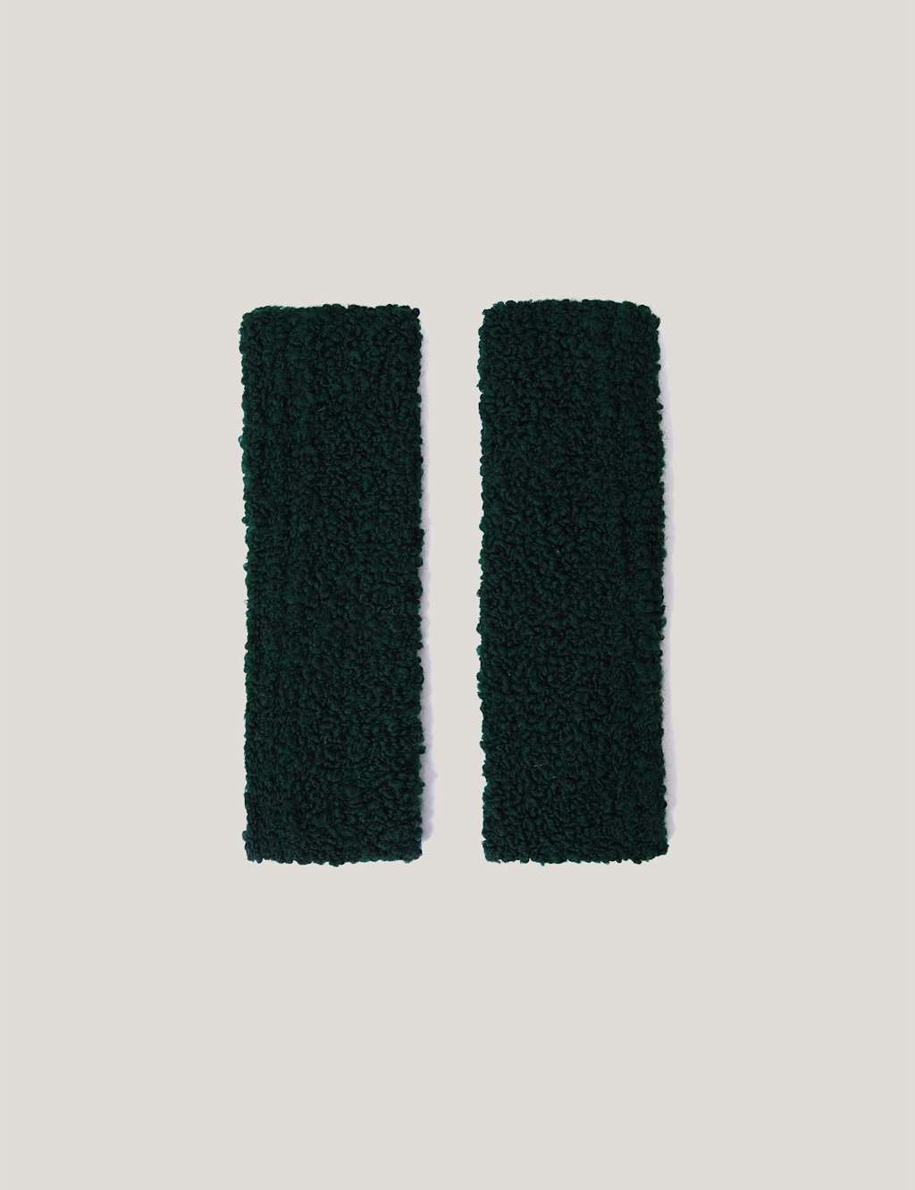 Jigsaw Boucle Mittens Green