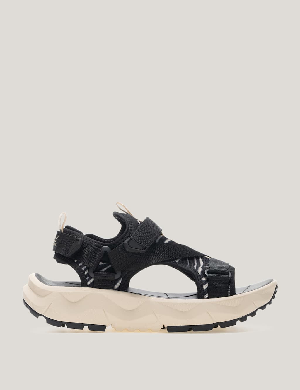 Regatta Women's Lito Animal Print Riptape Flatform Sandals - 6½ - White/Black - Available at M&S