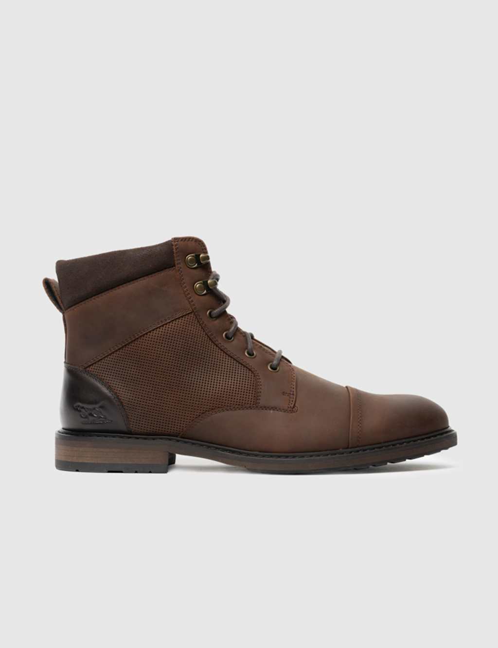 Rodd & Gunn Men's Leather Military Boots - 11 - Brown - Available at M&S