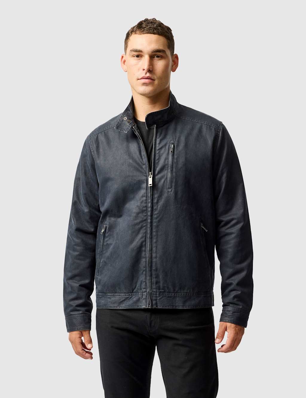 Rodd & Gunn The Jack Canvas Harrington Jacket Navy