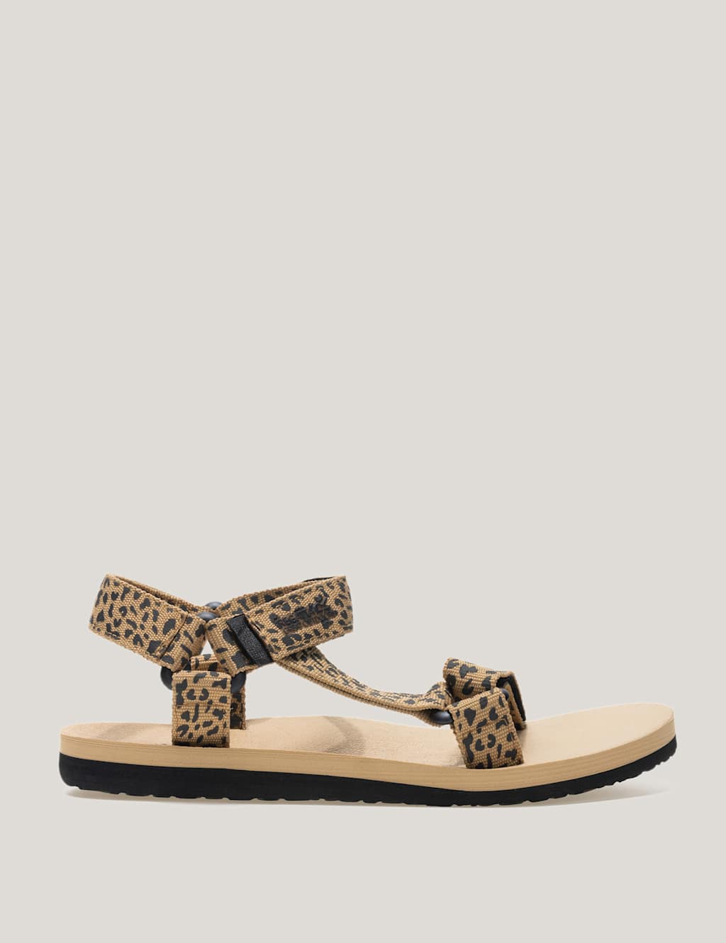 Regatta Women's Lady Vendeavour Leopard Riptape Sandals - 7 - Black Mix - Available at M&S